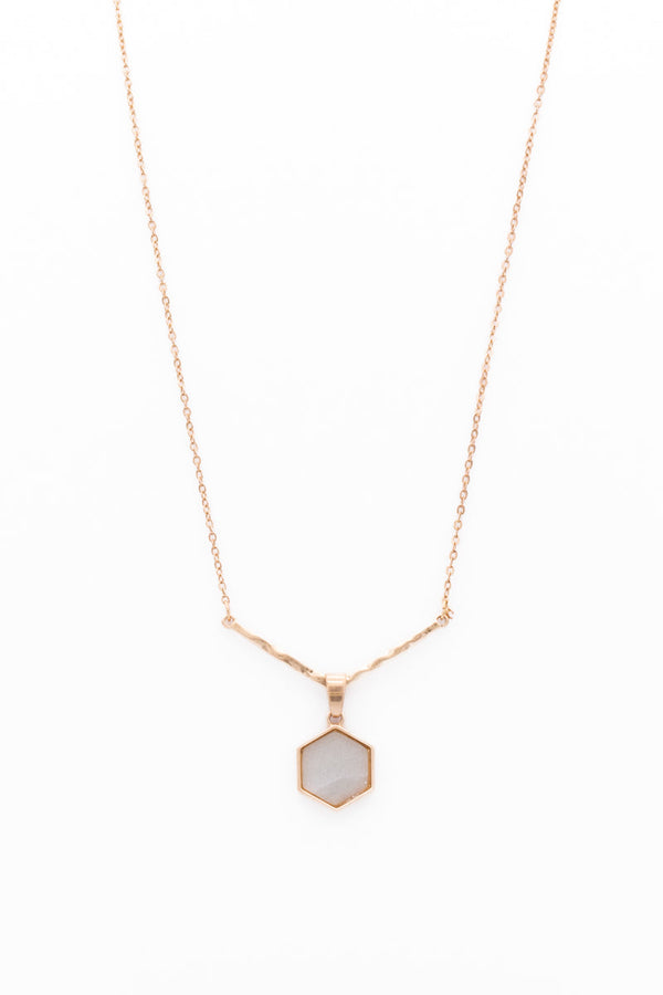 Chain Necklace With V