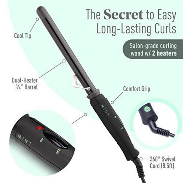 Mint Extra Long Curling Wand