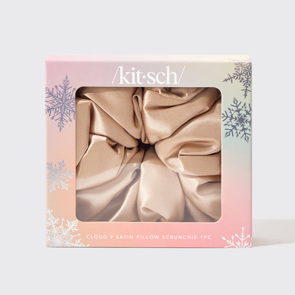 KITSCH | Satin Pillow Scrunchie - Champagne