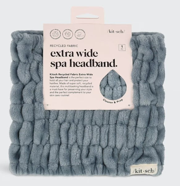 Recycled Fabric Extra Wide Spa Headband - Dusty Rose