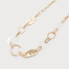 Long Necklace With Hammered Metal
