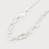 Long Necklace With Hammered Metal