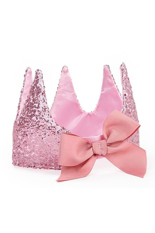 Precious Pink Sequins Crown