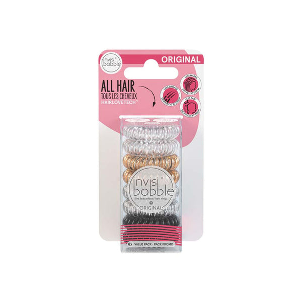 Invisibobble | Original Ring Clear/Black/Metallic