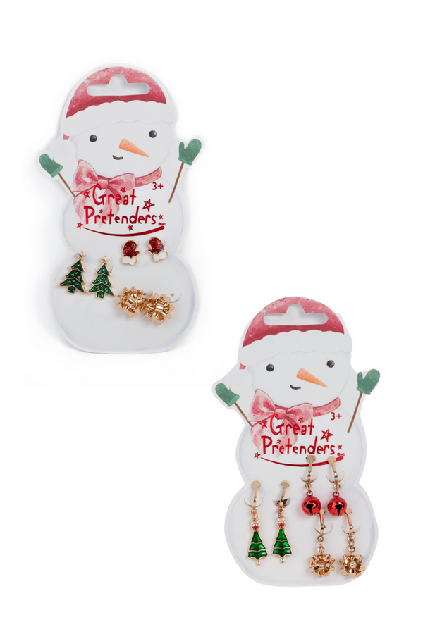 Snowman Pierced Earrings