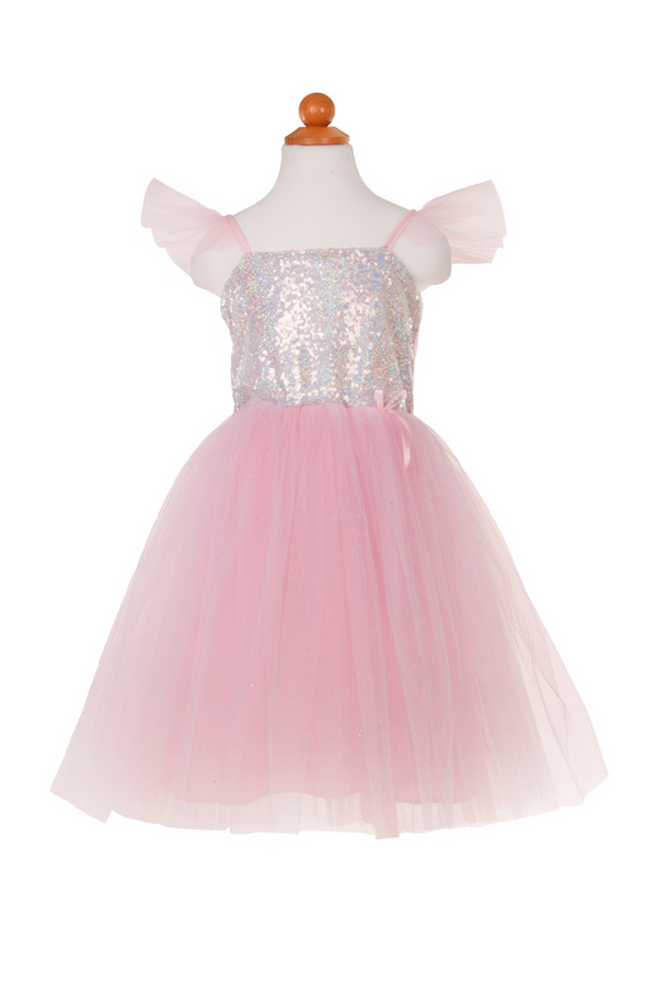 Sequins Princess Dress Silver