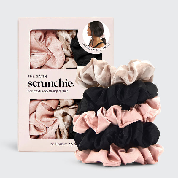 KITSCH Assorted Satin Sleep Scrunchies