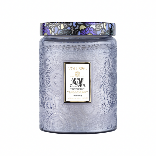 Apple Blue Clover • Large Jar Candle