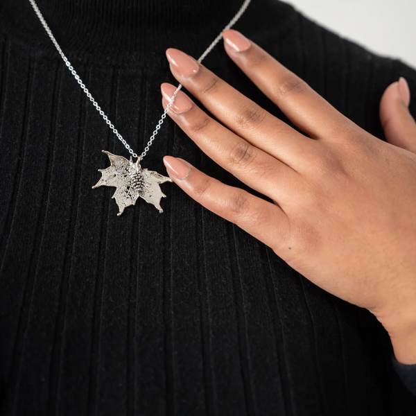 Maple Leaf & Pine Cone Necklace