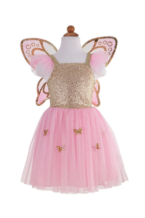 Gold Butterfly Dress & Wings