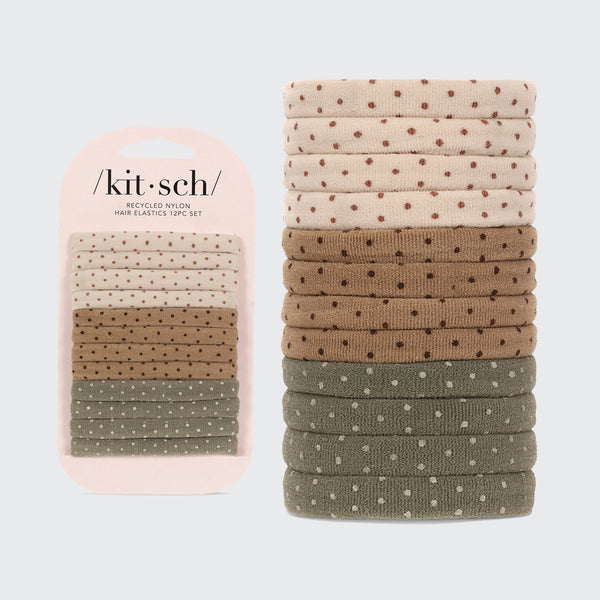 Kitsch | Recycled Nylon Polka Dot Elastics 12pc