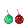 Harman | Gem Glass Ball Drink Ornament Set Of 2 Red/Green