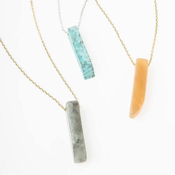 Turquoise Stone Point Necklace