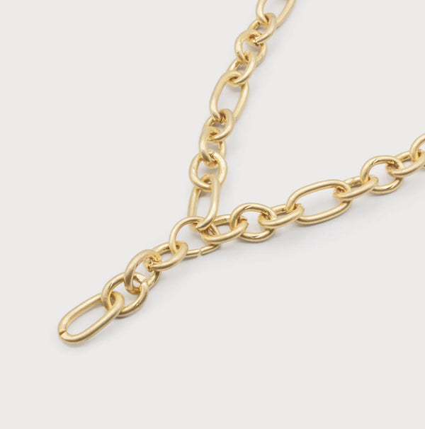 Gold Single Layer Link Necklace