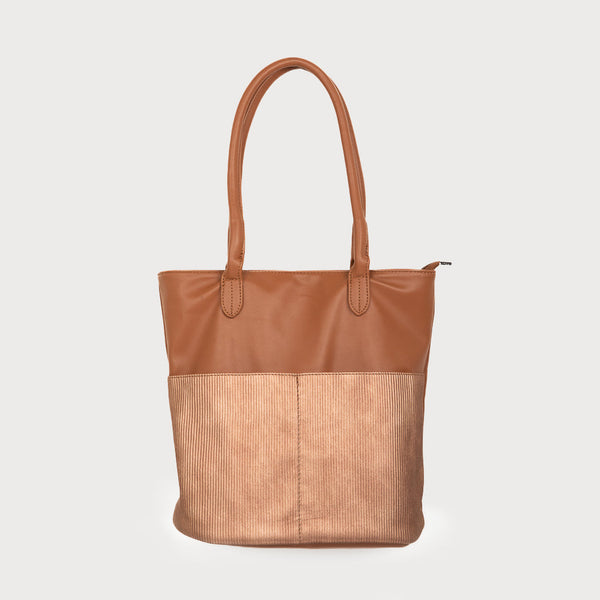 Large Shoulder Bag With 2 Front Pockets