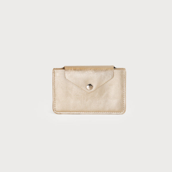 Card Holder With Button Flap