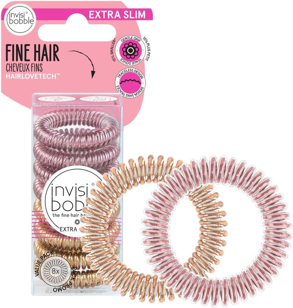 Invisibobble | Extra Slim Bella Rose/Bronze 8pc