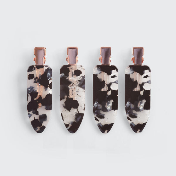 Terrazzo Creaseless Hair Clips 4pc