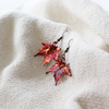 Red Maple Leaf Earrings