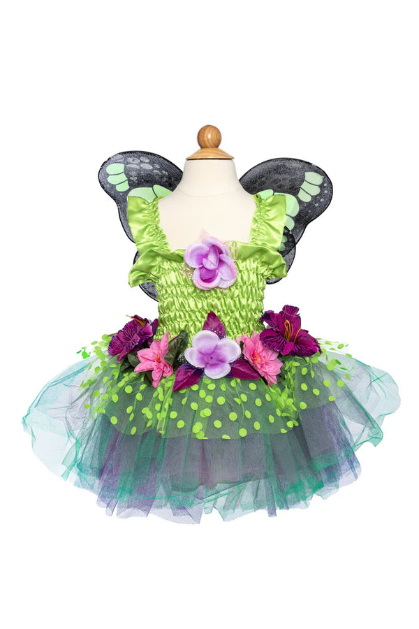 Fairy Blooms Deluxe Dress & Wings Green