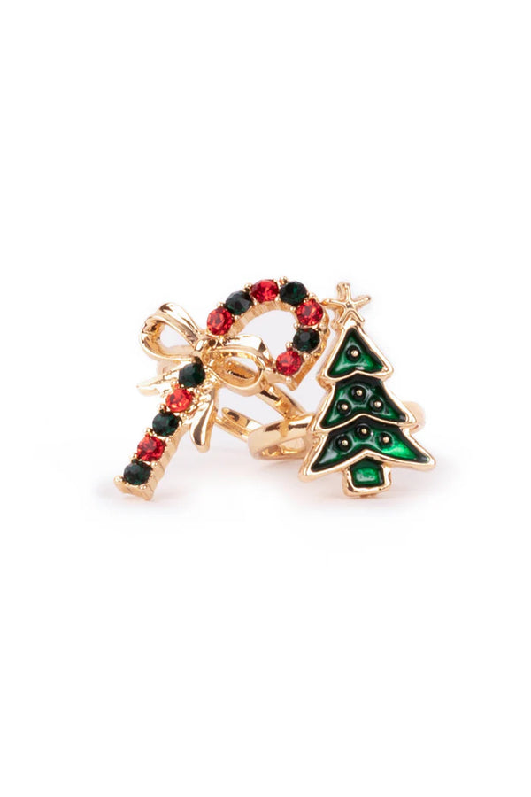 All Aglow Holiday Rings 2pc Set