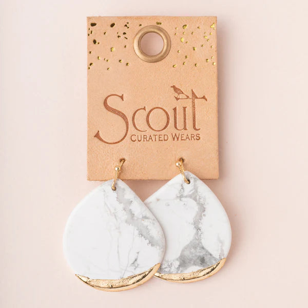 Howlite Dipped Earrings