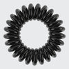 Black Spiral Hair Ties 8pc