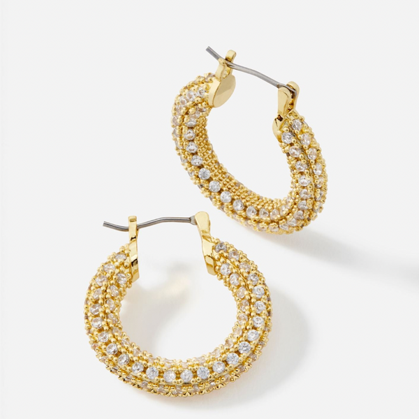 Gold & CZ Hoops