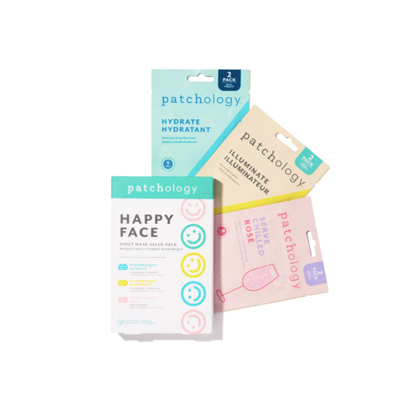 PATCHOLOGY Happy Face Sheet Mask Trio