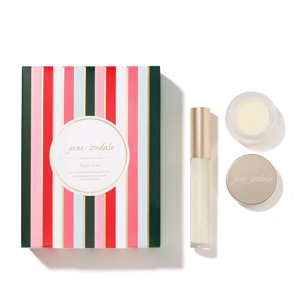 JANE IREDALE Sugar & Ice Lip Scrub and Hydrating Gloss Duo