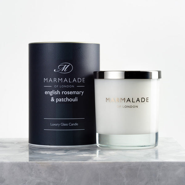 Marmalade of London | English Rosemary & Patchouli  Glass Candle