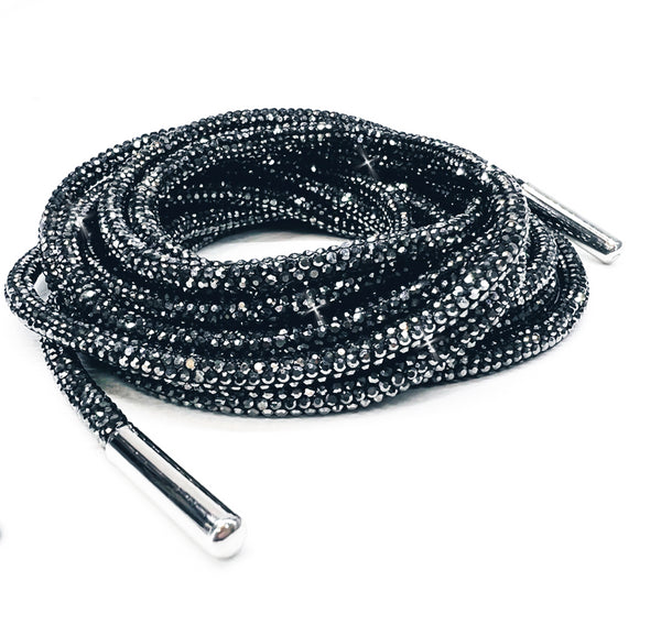 Hematite Shoelaces/Bling String