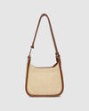 Clare Shoulder Bag- Raffia Tan
