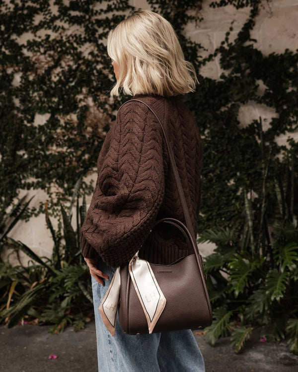 Steffie Mini Tote Bag - Chocolate