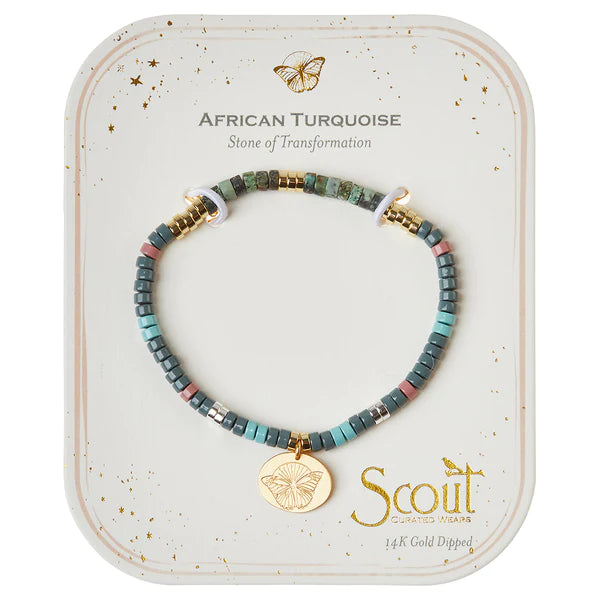 Scout Curated Stone Duo Wrap Bracelet/Necklace/Pin